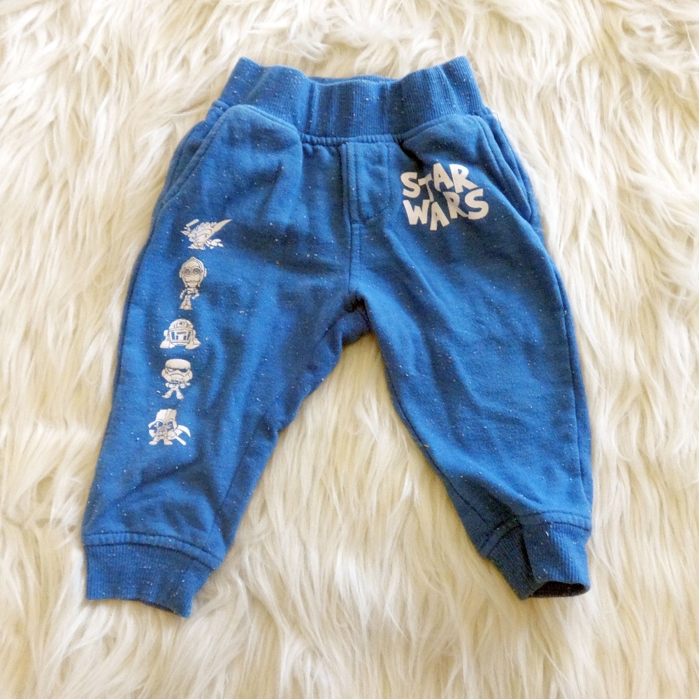 Baby Star Wars Character Blue Jogger Sweat Pants